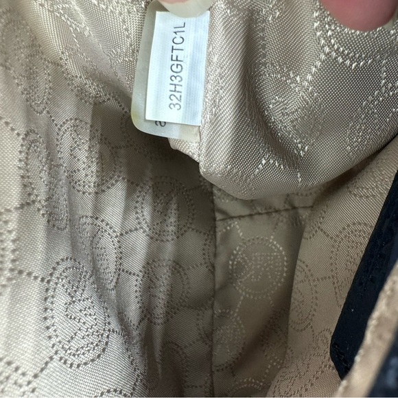 Michael Kors Fulton Crossbody Bag Dark Blue Leather Purse - Picture 11 of 15